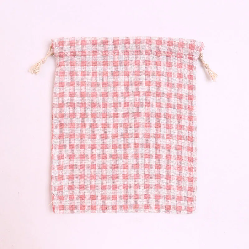 Сумка на шнурке для конфет, милый розовый холщовый мешок для девушек, Льняная сумка, женская переносная Пылезащитная сумка для путешествий - Цвет: CM