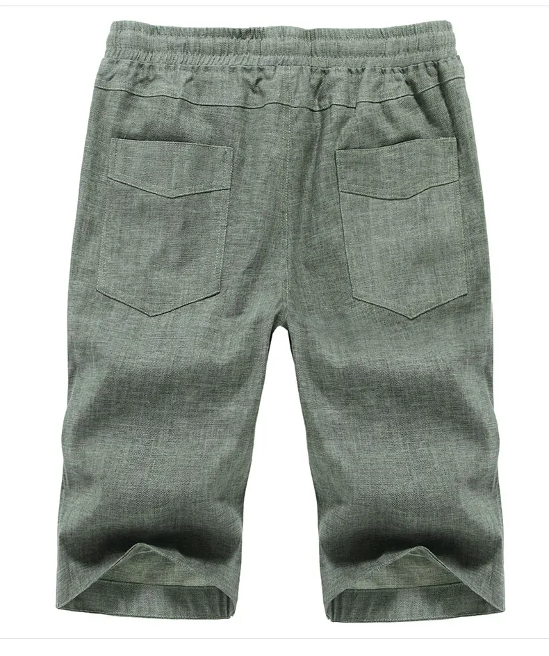 Большой белье Шорты для мужчин большой размер до колен на лето, большие размеры жидкости повседневные штаны-капри 3XL 4XL 5XL