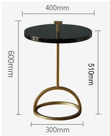 Круглый журнальный столик в скандинавском стиле, металлический креативный столик, простой угловой столик, современный круглый диван-стол
