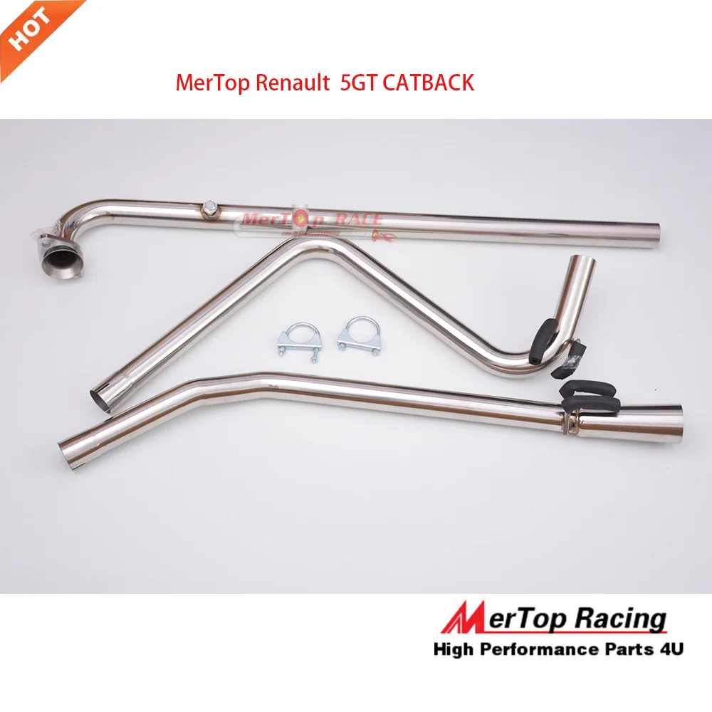 Cheap MERTOP RACE Full Exhaust  system  for  5GT manifold+Downpipe+cross over pipe+Catback 4