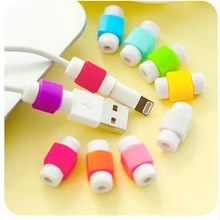 10 шт./лот, цветной USB кабель для зарядки и передачи данных, защита для наушников, защита для iphone 5, 5s, 6, 7, защита USB кабеля