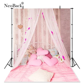 

NeoBack 5x7ft Thin Vinyl Digital Printed children vinyl backdrop new born baby bed canopy scene photo backgrounds 1254