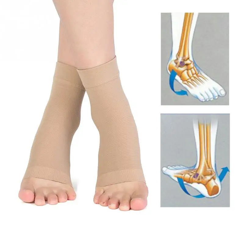 Ankle Support Elastic Bandage Compression Knitting Sports ...