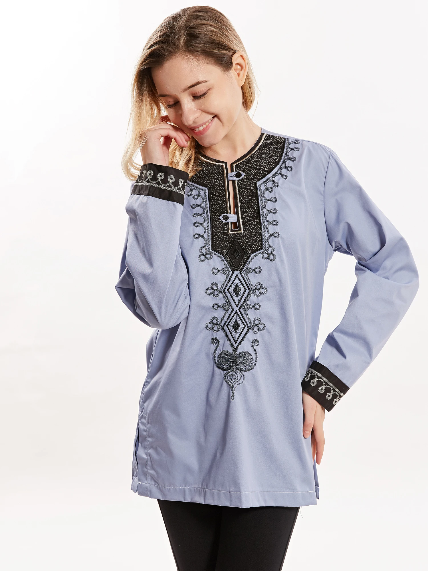 Унисекс Dashikiage мусульманская вышитая индивидуальная одежда 2019|Мусульманская