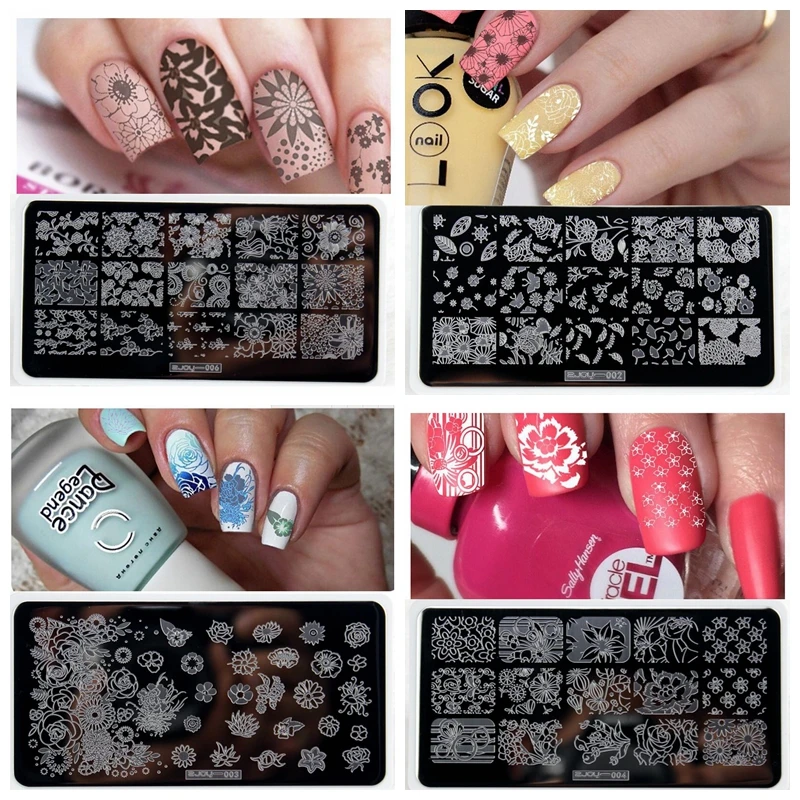 1Pc ZJOY Stamp Plates Round/ Rectangle/ Big Size (XL) Nail Stamping Template Flower/ Cartoon Stamp Nail Stamping Plates 63 Style 1Pc ZJOY Stamp Plates Round/ Rectangle/ Big Size (XL) Nail Stamping Template Flower/ Cartoon Stamp Nail Stamping Plates 63 Style