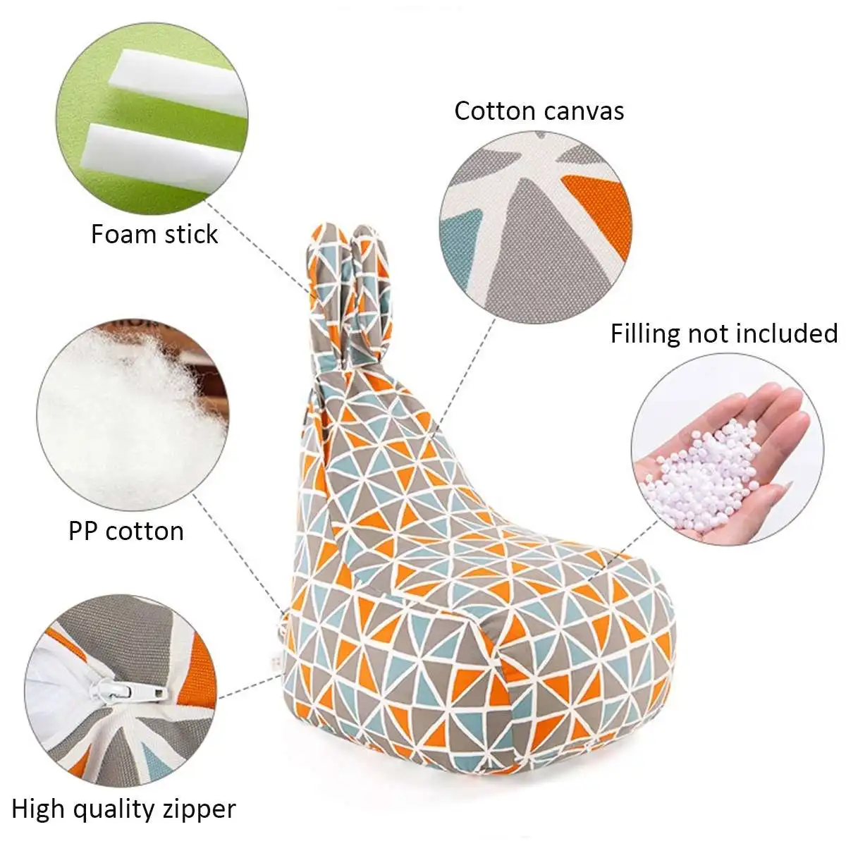Nordic Baby Bean Bag Chair With Filler Pouf Kids Sofa Baby Seat Pillow Portable Chairs for Baby Infant Room Decor Child's toys Nordic Baby Bean Bag Chair With Filler Pouf Kids Sofa Baby Seat Pillow Portable Chairs for Baby Infant Room Decor Child's toys