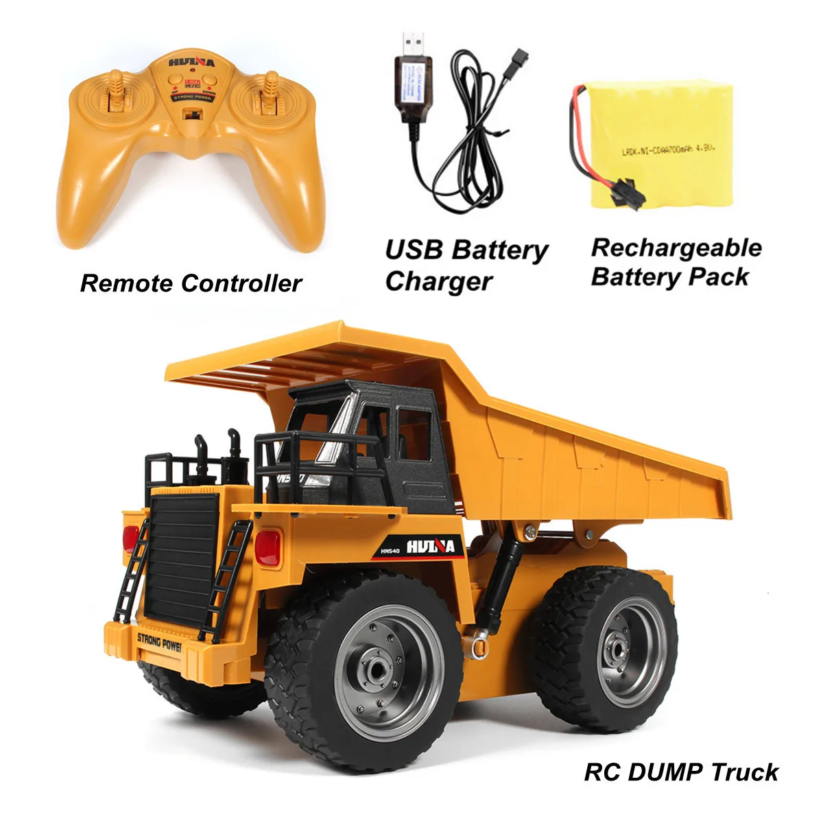 

2.4GHz Remote Control 6 Functional Dump Truck RC Truck Contruction Car Vehicle Car Toy For Kids Gift