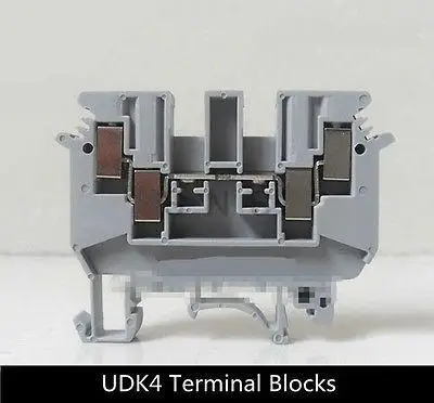 

50Pcs Udk4 DIN rail connector Terminal blocks Phoenix type