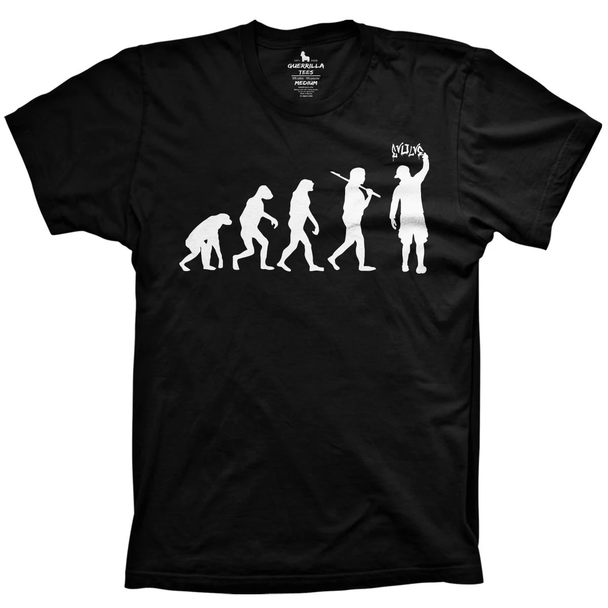Evolution of Graffiti Tshirts graphic tee street art painting shirts