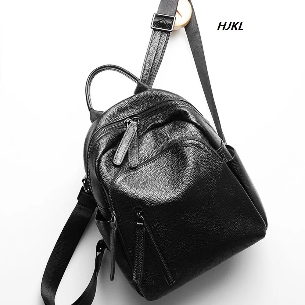 

2019 first layer real leather bag Korean fashion bag large capacity travelling female tide multi-purpose bag