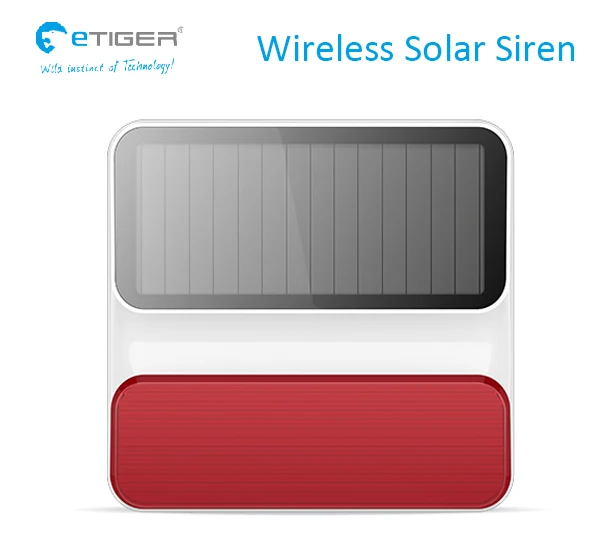 Система безопасности Etiger S4 GSM sim карта сигнализация с солнечной сиреной для