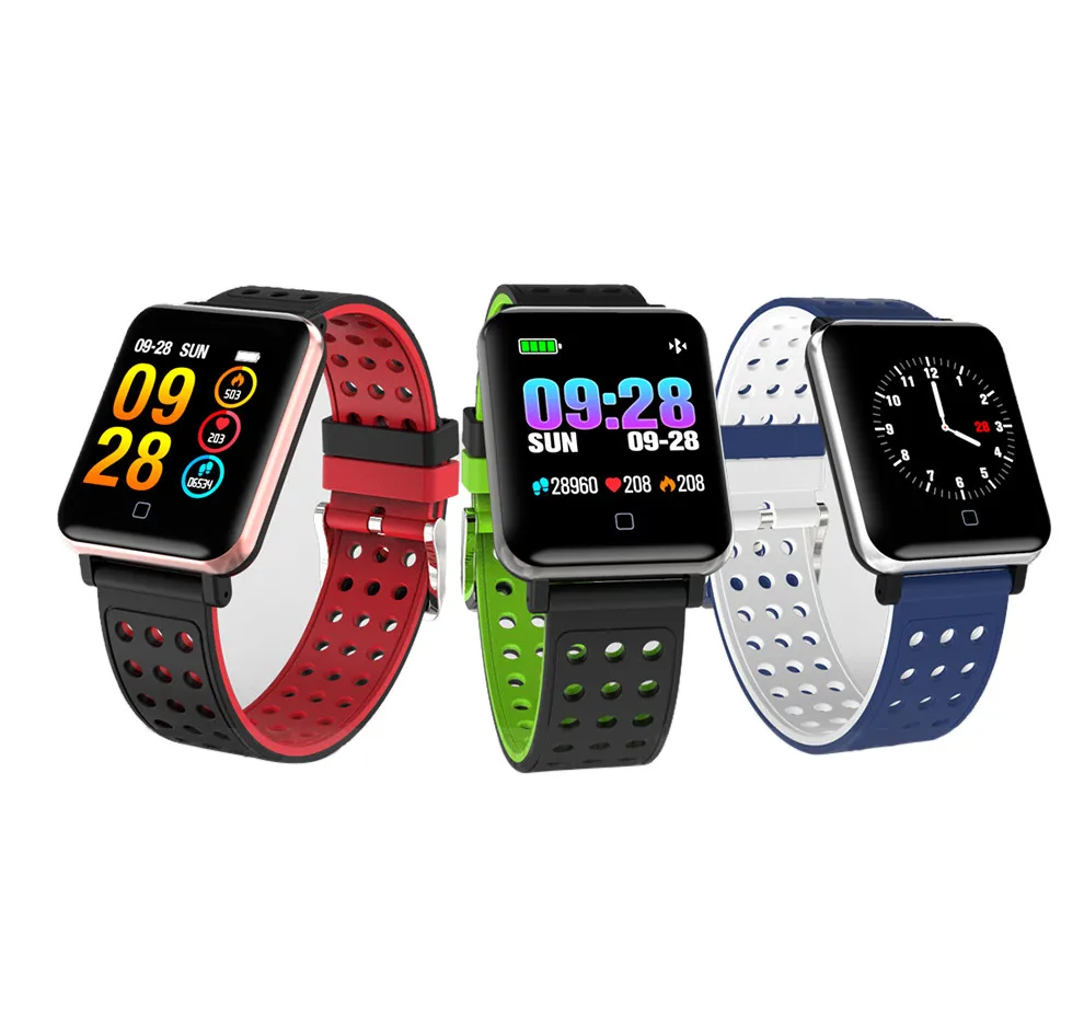 2019 Fashion Men Women Multiple Fitness Modes Exercise Smart Bracelet Heart Rate Monitor Blood Pressure Fitness Monitor Watch #A