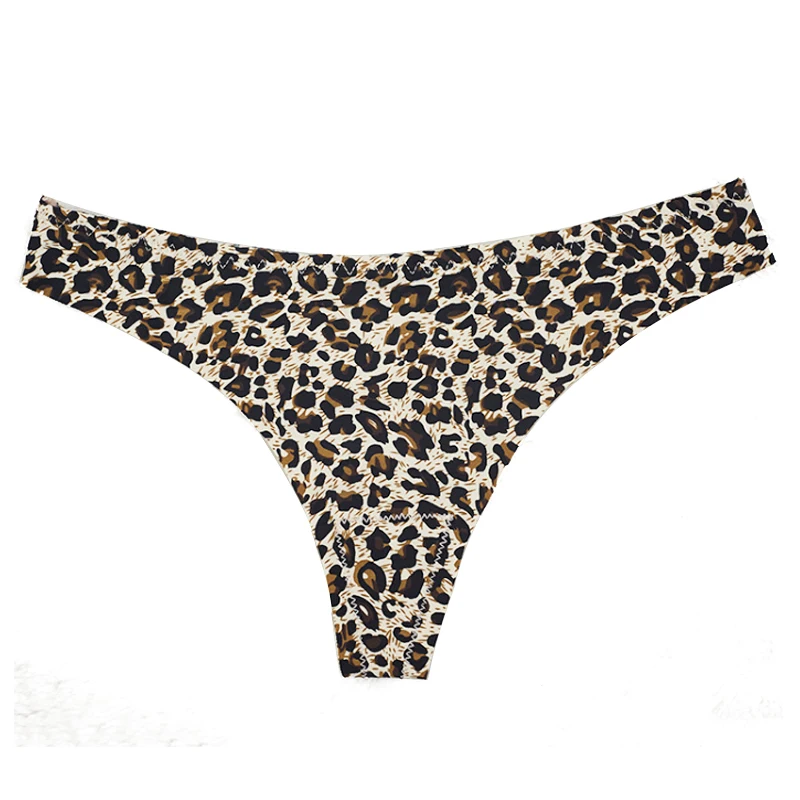 

Sale Fashion Plus Size 6Styles Sexy Leopard Low Waist T-Back Panties Comfortable Charming Women Underwear Clothing Accessories
