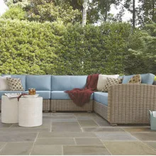 Горячая ротанговая мебель набор уличный садовый диван современные секционные кушетки для продажи