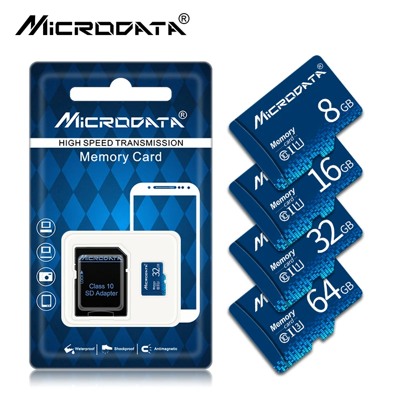 

Class 10 Real Capacity SDHC/SDXC Micro SD card 64GB 32GB 16GB 8GB Memory Cards TF card for phone tablet with sd adapter package