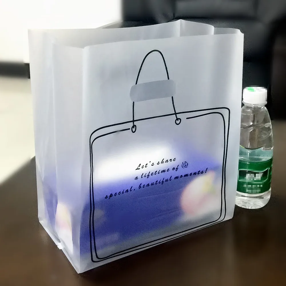 Frosted Clear Food Lunch Box Package Take Out Plastic Bags Retail