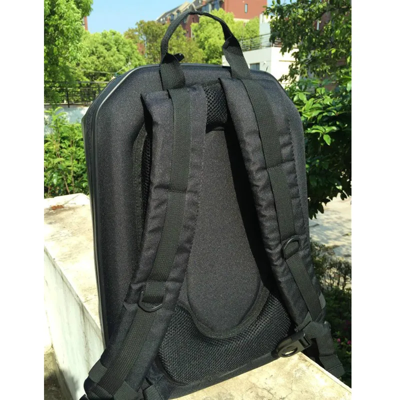 Phantom 3 Hardshell Bag Backpack Shoulder Carry Case Hard Shell Box + 4 Pcs DJI Phantom Motor Guard Cap Protector Cove