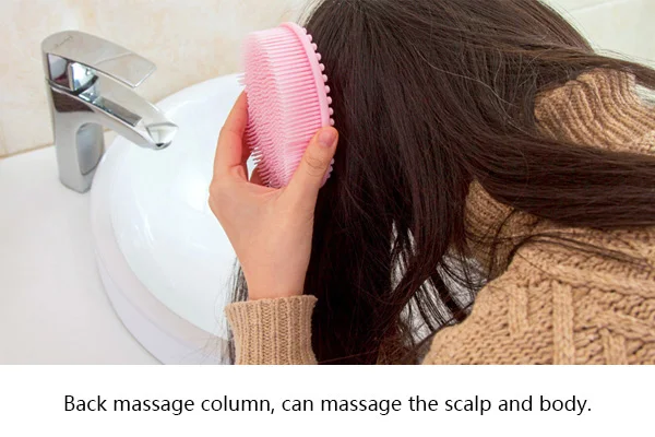 Multi-Use Soft Silicone Massage Cleaning Brush Baby Shower Bath Shampoo Relaxation Scalp Comb