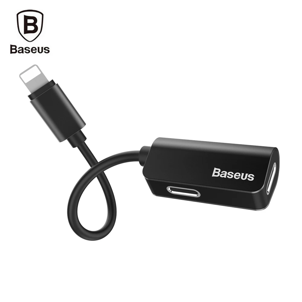 Baseus L37 12cm Audio Cable Male to Dual Female 8 Pin