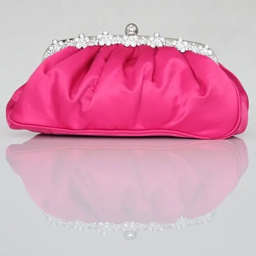 

Gorgeous Silk With Austrian Rhinestones Evening Bag Handbag 048C42