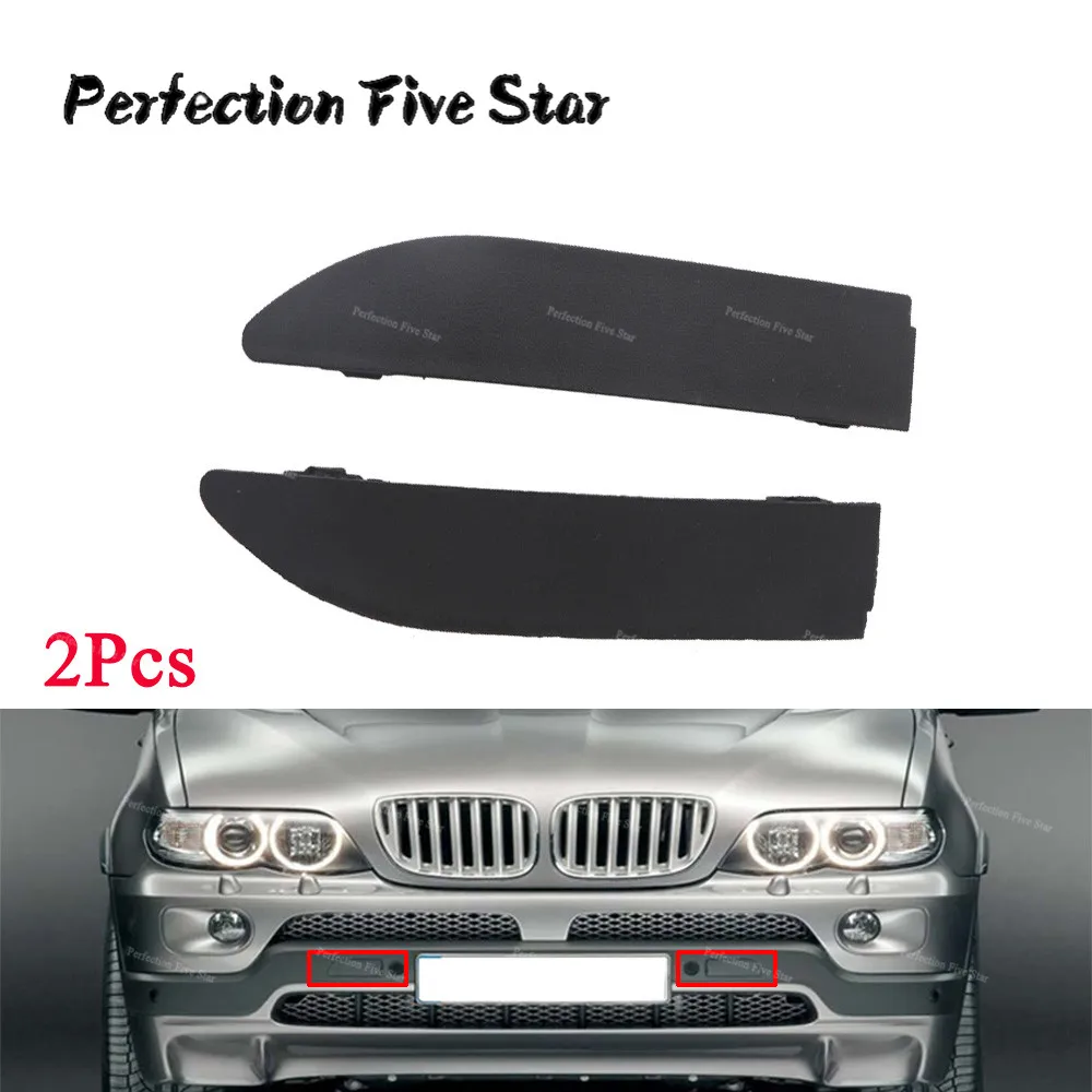 Pair Front Left+Right Trim Bumper Cover Cap Grille 51117056093 51117056094 For Bmw E65 E66 745i