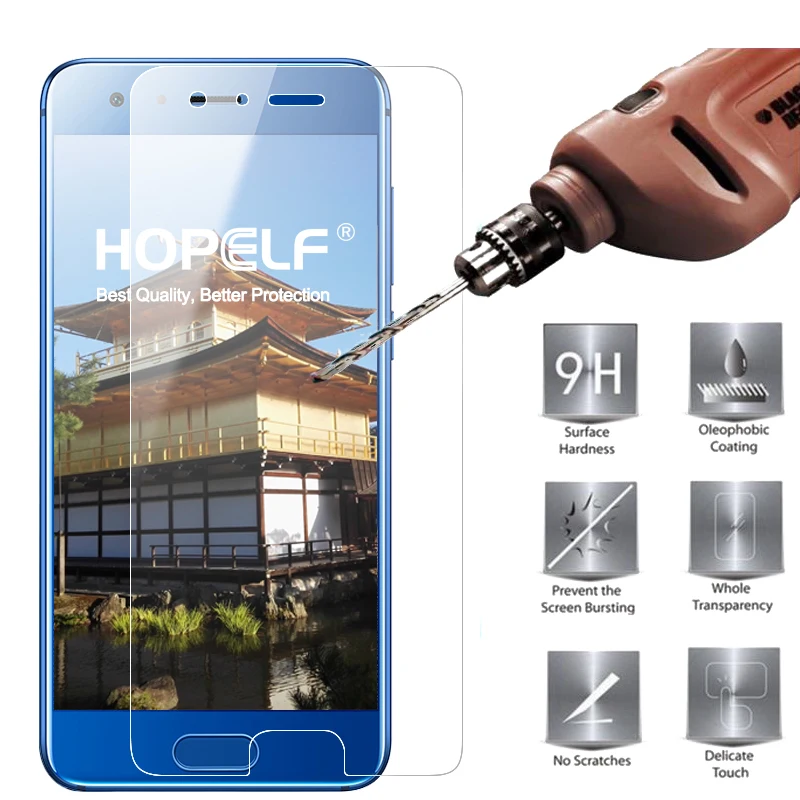 

Tempered Glass for Huawei Honor 9 Glass for 4C 5C 9i 6X 7X 8 S1 Screen Protector 9H 2.5D on Protective Glass for Huawei Honor 6A