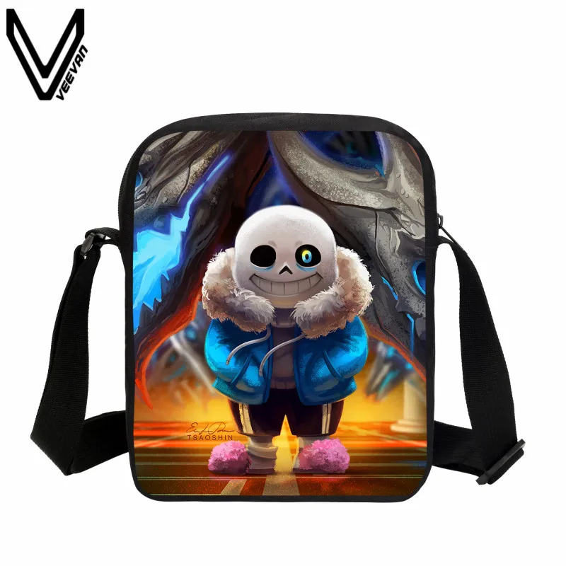 VEEVANV 2019 аниме Undertale сумка-мессенджер для мальчиков девочек Санс Папирус детские