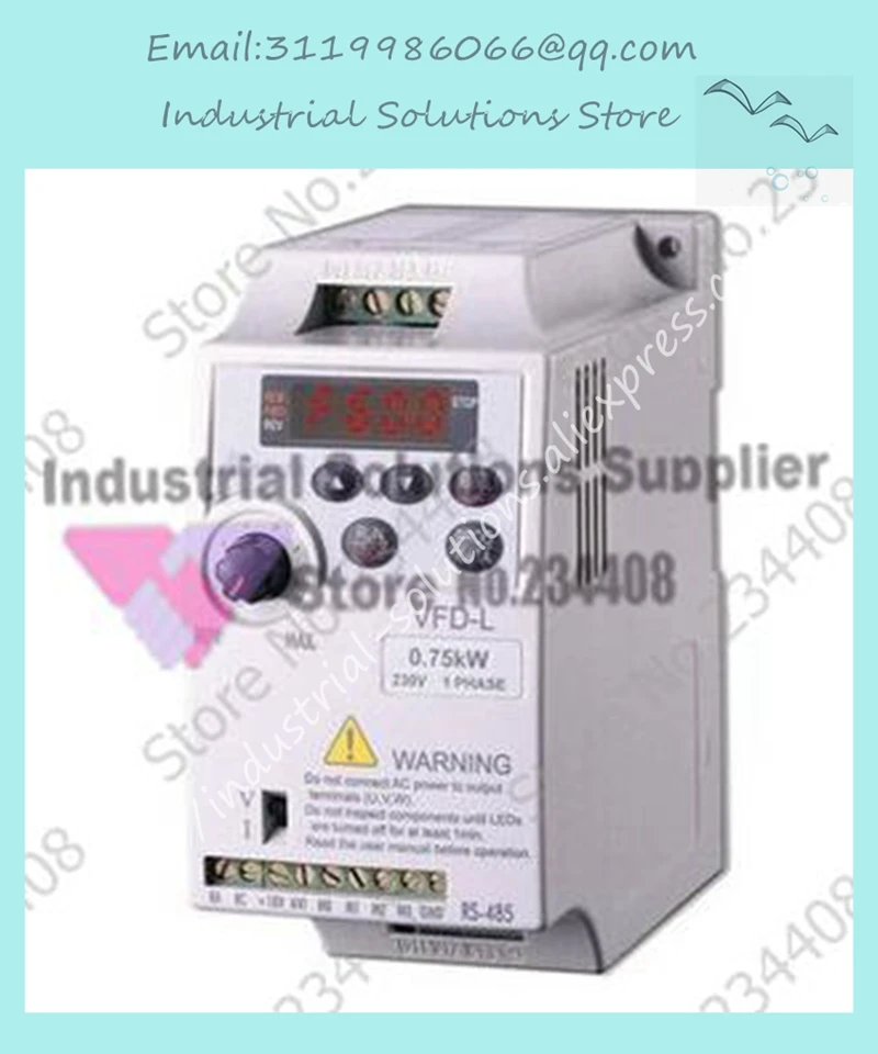 Вход 1ph 220V Выход 3ph инвертор VFD015L21W VFD-L серии 0~ 240V 7A 1~ 400 Гц 1.5KW 2HP