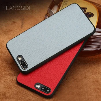 

wangcangli brand phone case litchi grain all-inclusive phone case For iPhone 7 phone case full handmade custom processing
