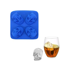 Большой ледяной кубик, форма для шоколада, мороженого, DIY инструмент, виски, вино, коктейль, кубик льда, 3D Силиконовая форма
