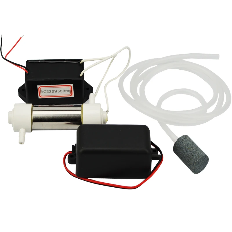 1Set Ozone Generator 220v 500mg/h Water Air Sterilizer Ozone Water Air Cleaner Ozone Generator+Pipe+Air Pump+Air Stone 1Set Ozone Generator 220v 500mg/h Water Air Sterilizer Ozone Water Air Cleaner Ozone Generator+Pipe+Air Pump+Air Stone