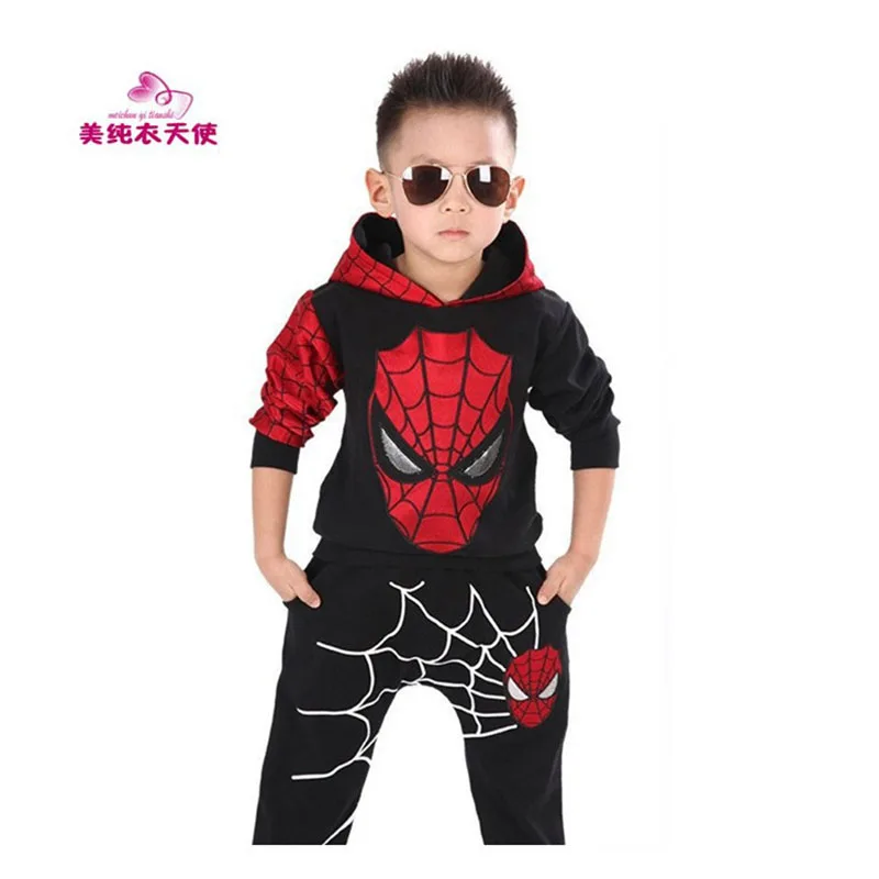 

Boys Clothes 2019 Spring Autumn Baby Boy Clothes 2 Pieces Set Spiderman Costume Tracksuits Kids Clothing Sets 2 3 4 5 6 7 Years