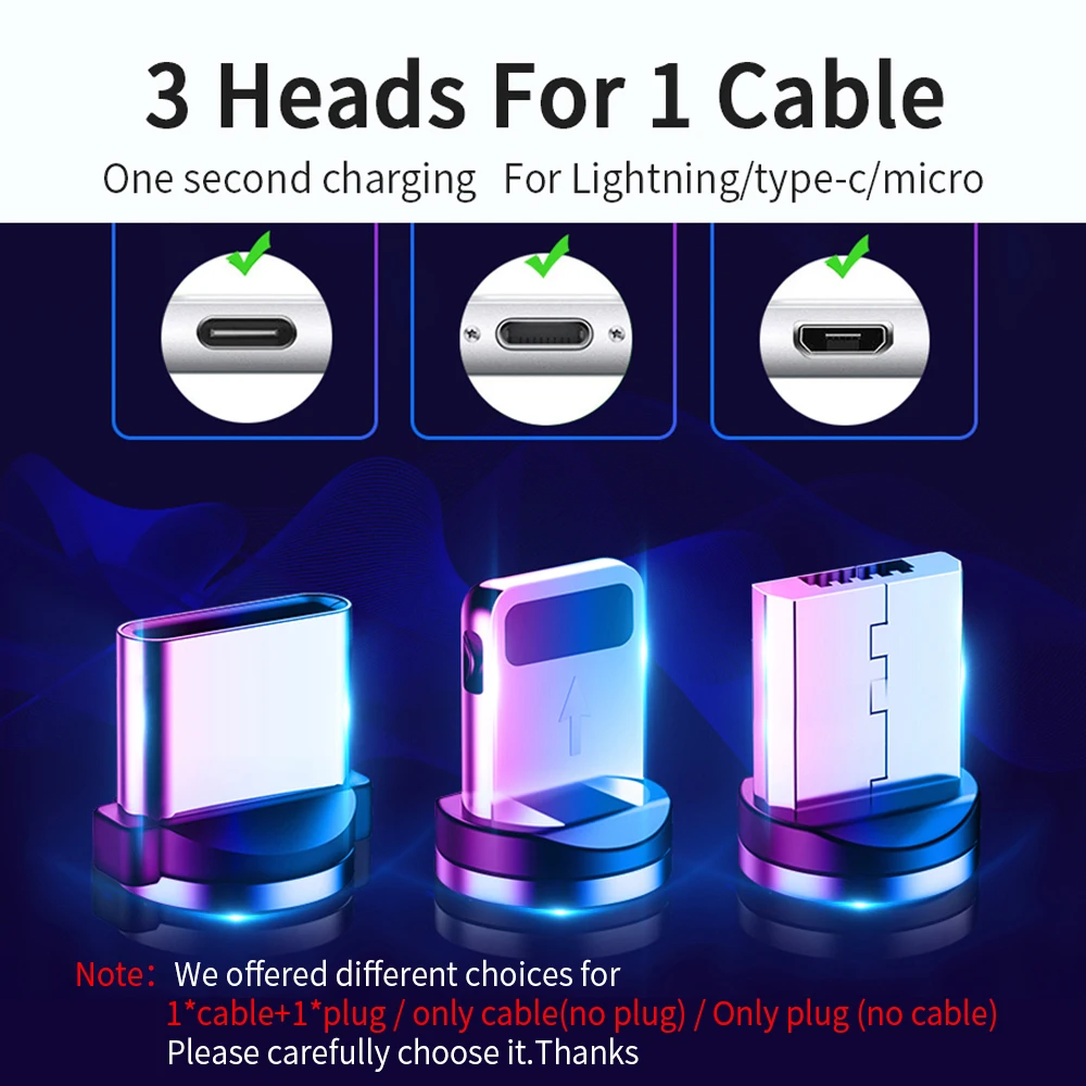 Магнитный кабель FPU Micro USB Type C 3 м для iPhone Samsung Android мобильный телефон быстрая