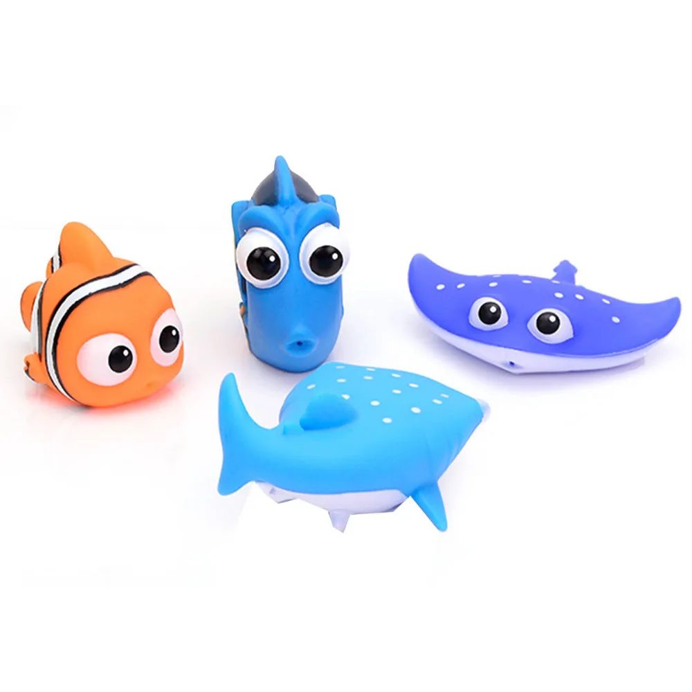 

Bath Toys Animals Swimming Water Soft Floating Bathing Toy Baby Kids Bathroom Newborn Cute Cartoon Infant Swim Classic Toys fun