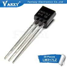 20 штук LM317 TO92 LM317LZ LM317L Напряжение регулятор 1,2 V to 37V 100mA 0.1A TO-92 и