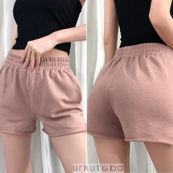 

Hot Women Pants Casual Gym Solid Running Shorts Cotton Short Pants Trousers