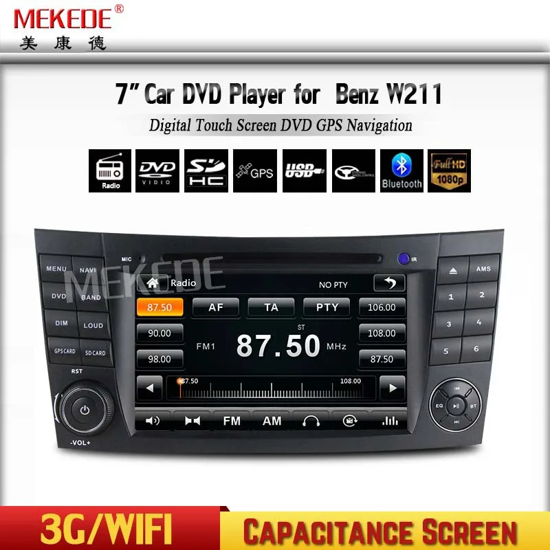 imágenes para Envío libre Pantalla Táctil Del Coche DVD de Navegación GPS para Mercedes/Benz Clase E W211 W209 W219 3G WIFI Radio Stereo GPS 3G imágenes para Envío libre Pantalla Táctil Del Coche DVD de Navegación GPS para Mercedes/Benz Clase E W211 W209 W219 3G WIFI Radio Stereo GPS 3G