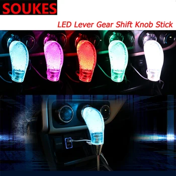 

5 6 7 Speed Car LED Gear Shift Knob Pen Cover For Hyundai Creta Tucson Volkswagen VW Golf 6 7 GTI Kia Ceed Rio Sportage 2017