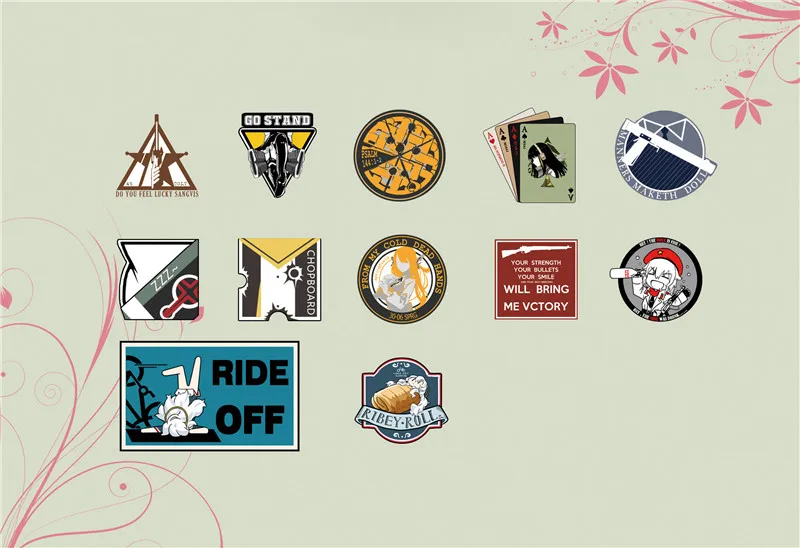

Anime Girls' Frontline Griffin G11 Mk II M1903 UMP45 Tags Patch Patches Hook and loop Halloween Cosplay Patch Christmas Gift