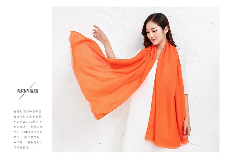 VOHIO чистый хлопковый шарф шаль шарфы женские супер тонкие женские южнокорейские синие шарфы на весну и осень солнце