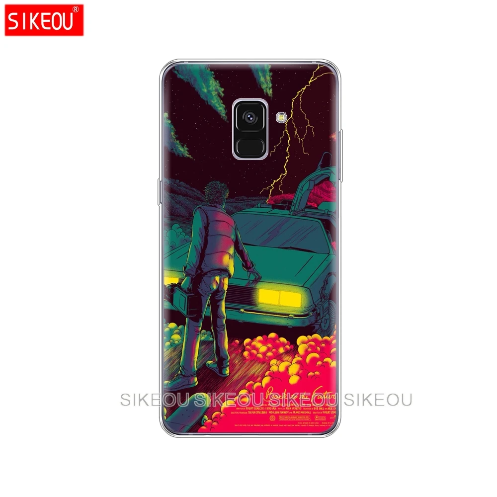 Силиконовый чехол для телефона Samsung Galaxy A8 2018 A3 A310 A5 A510 A7 2016 2017 Назад в будущее DeLorean