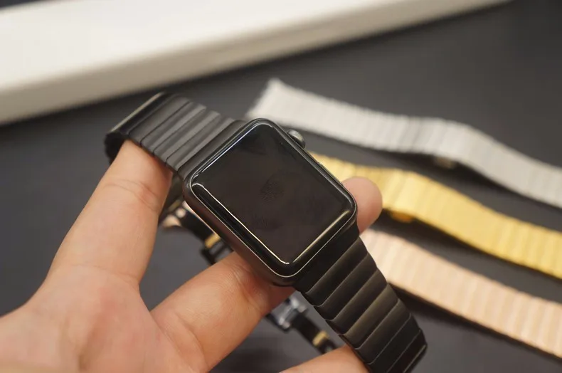 

4 Select Colour Silver Luxury stainless steel Metal strap & Link Bracelet band for apple watch 42mm Watchband