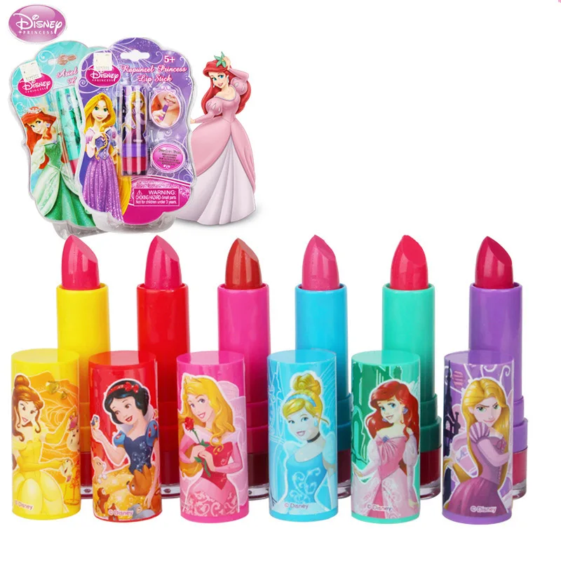 Disney princesse neige blanche filles maquillage jouet bébé brillant à lèvres filles rouge à lèvres gomme forme jouets