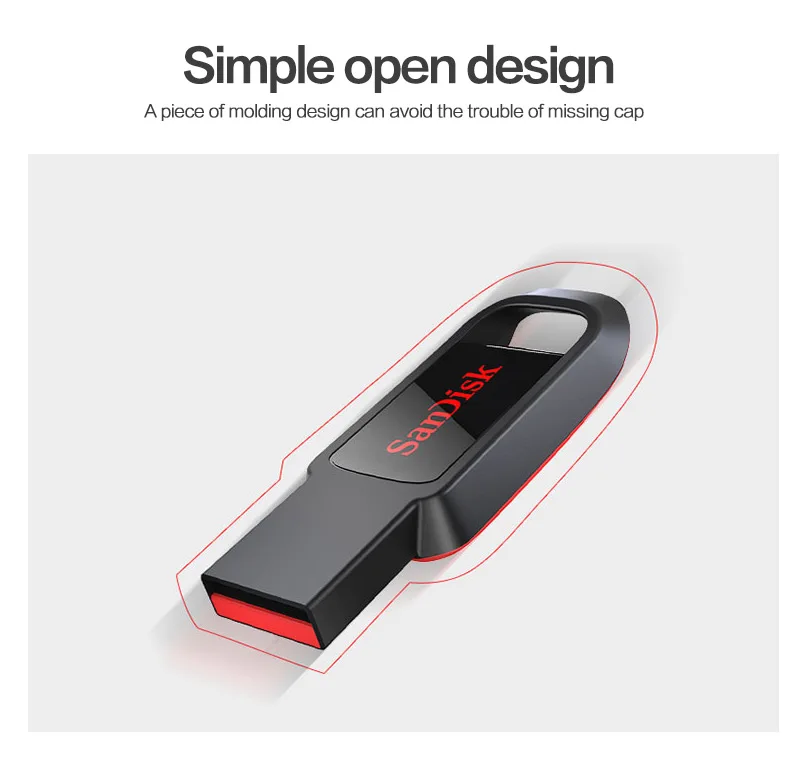 SanDisk CZ61 USB флешка 128 ГБ USB Mini Memory Stick 64 ГБ 16 ГБ 32 ГБ высокое Скорость Flash флэшки USB 2,0 для компьютера