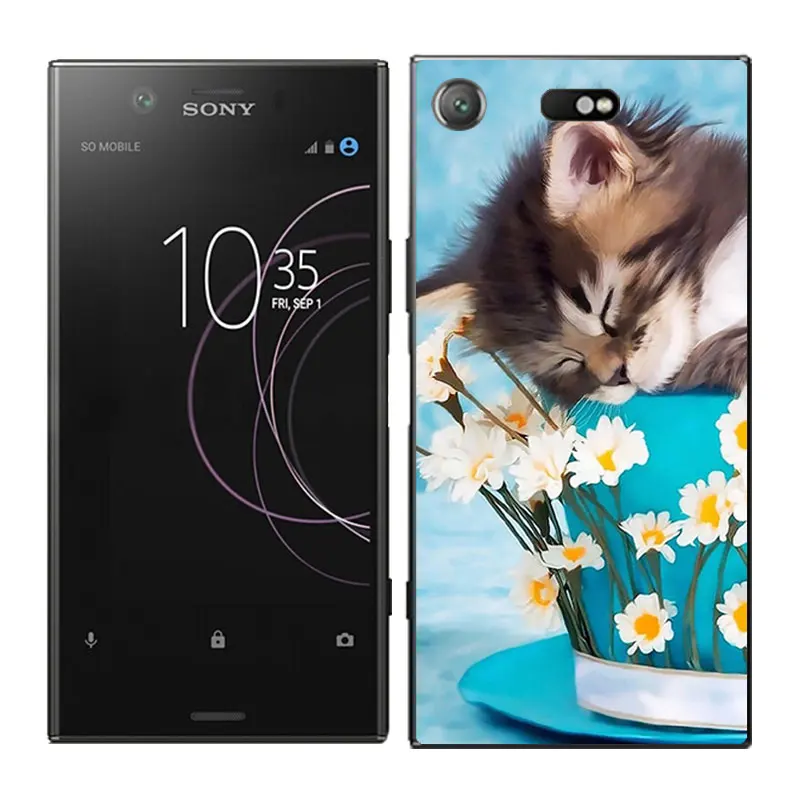 Чехлы для телефонов для Sony Xperia XZ1 компактный чехол для сна чехол с рисунком Fundas Мягкий силиконовый чехол из ТПУ ультра тонкие чехлы - Цвет: 03