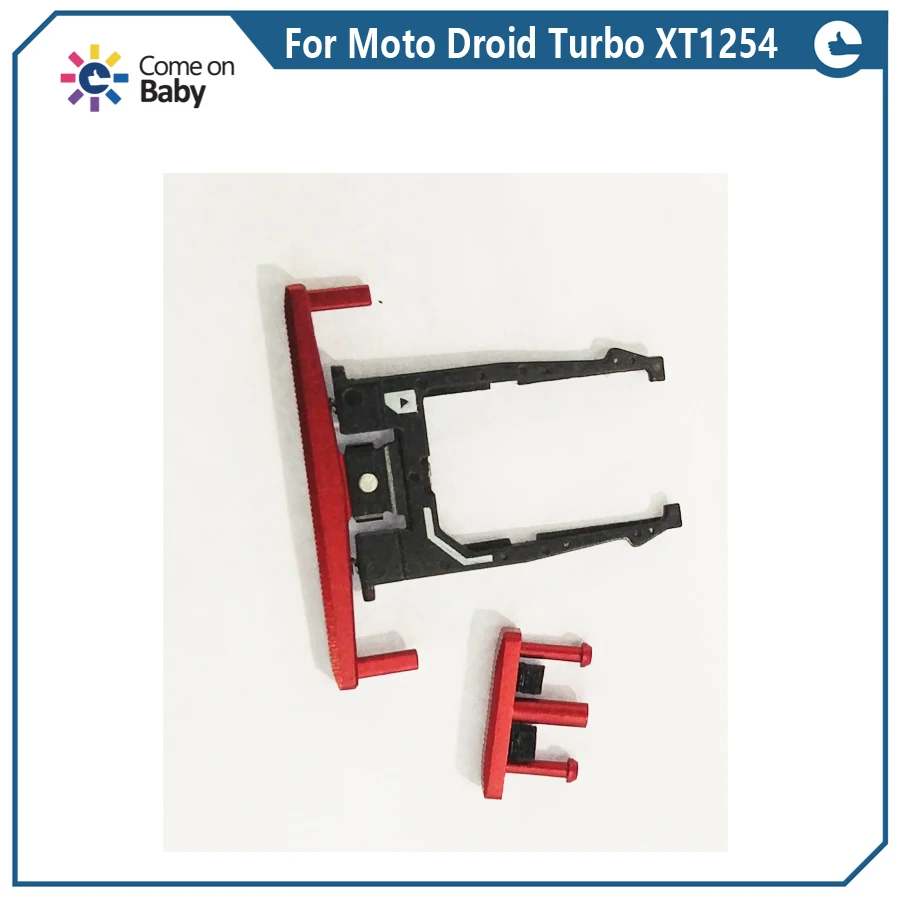 

5set/10pcs For Moto Droid Turbo XT1254 XT1225 Sim Card Frame + Button + Side Button (not is flex)