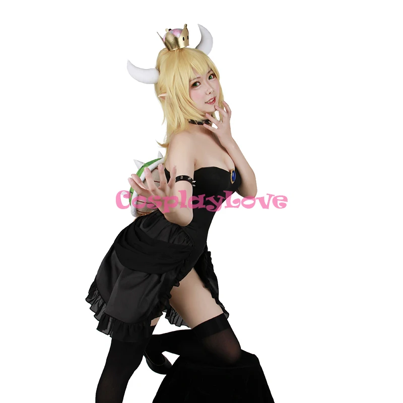 Костюм для косплея «Любовь Супер Марио Одиссея»; Kuppa Hime Bowsette; платье принцессы; Kuppa Koopa; карнавальный костюм на Хэллоуин