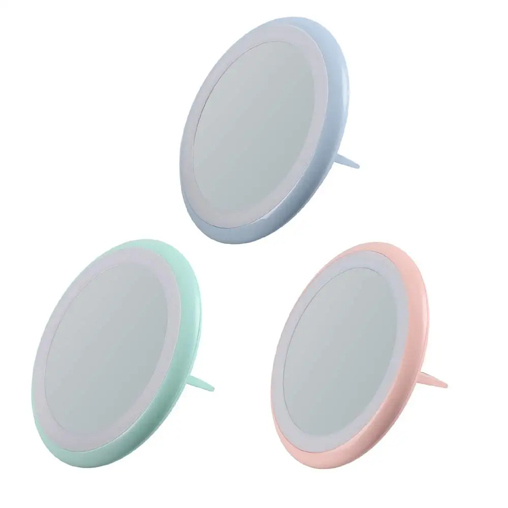 

LED Light Mini Makeup Mirror Travel Portable Induction Lighting Makeup Mirror Portable Micro USB Connect Cable Built-in Battery