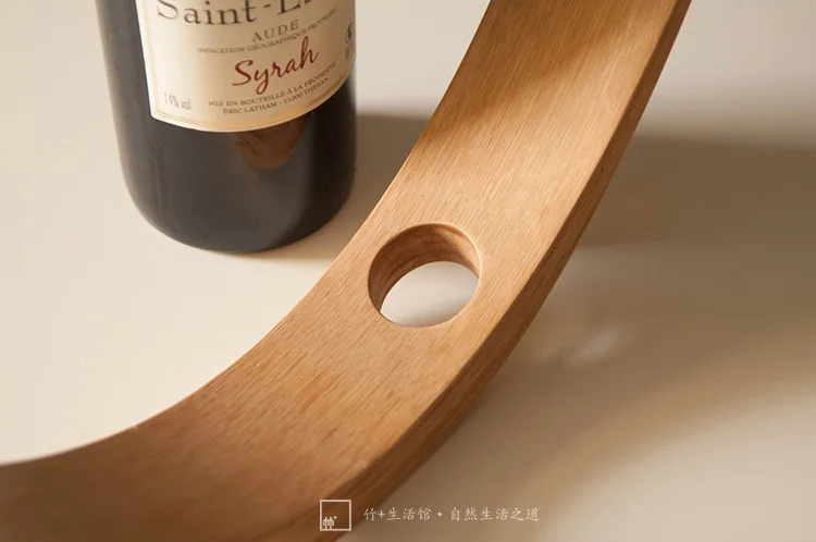 A2 креативная бамбуковая стойка для вина украшение современный минималистский дом украшение винная полка винный шкаф дисплей стенд держатель для винной бутылки