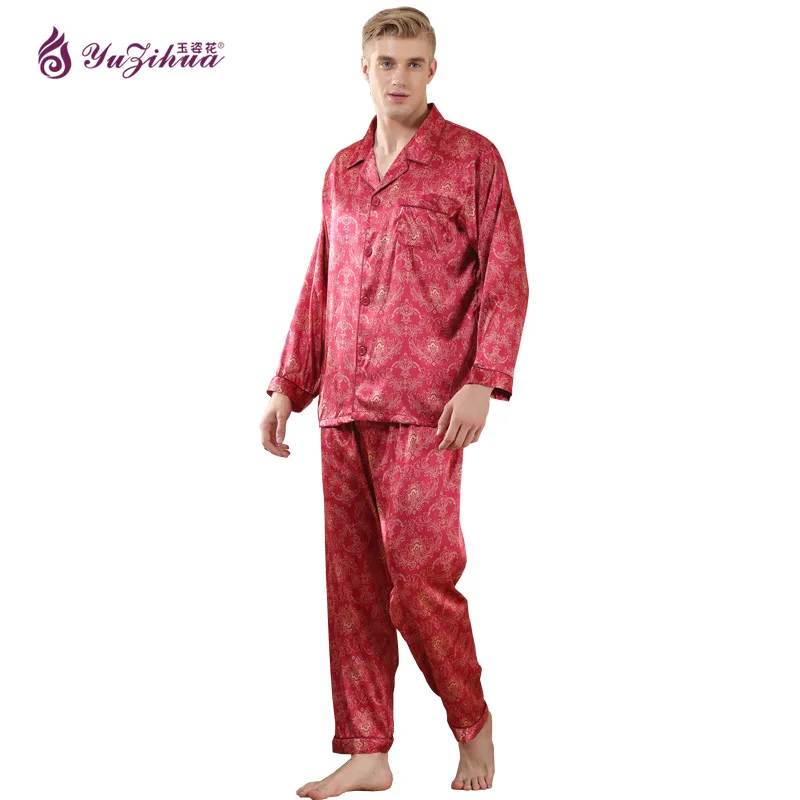 Singlet Men Sexy Pajamas For Men Couples Set Short Sleeve Shorts Silk Pajama Classic Stripes